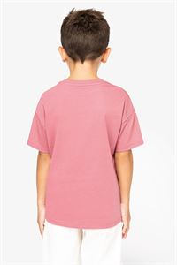 T-SHIRT BAMBINO GOTS CON SPALLE CASCANTI